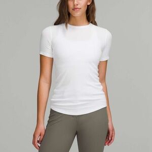 Lululemon Hold Tight Short Sleeve Shirt Sz 6 In White NWT